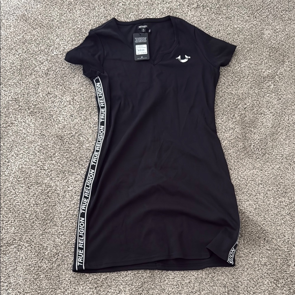 True Religion Black Logo Dress